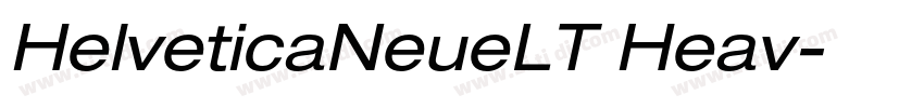 HelveticaNeueLT Heav字体转换